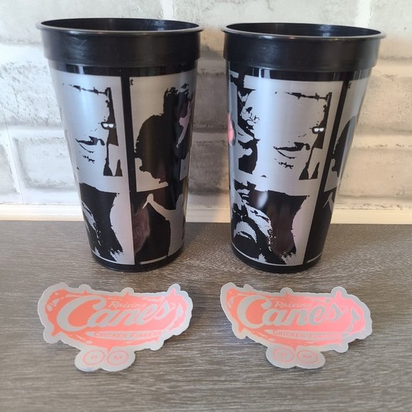 Post Malone Raising Canes Reusable Collector Cup Utah Restaurant Promo Sticker 2 - Picture 3 of 5